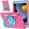 IPad 7/8/9 10.2 Inch Case 2-in-1 Shockproof PC Silicone 360 Rotating Stand Handbag