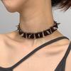 Collar Collarbone Chain Punk Goth Necklace Japanese Shibuya Splicing Rivet Collar Choker