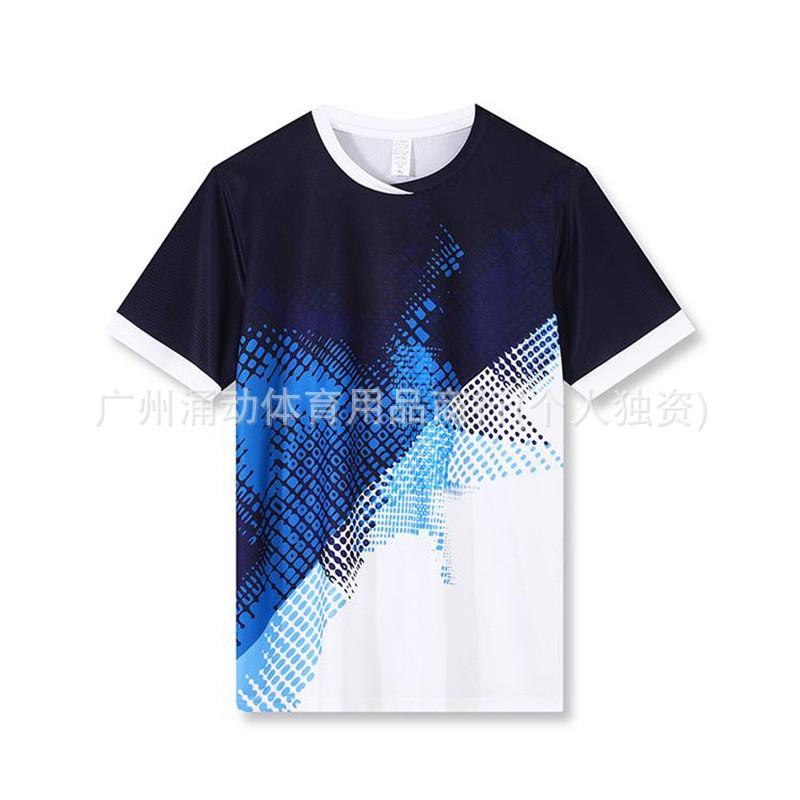 Quick-Dry Sports T-Shirt Badminton Running Gym Fitness Unisex Breathable Athletic Shirt