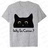 Funny Black Cat Men T-shirt Summer Harajuku Fashion Male Breathable Aesthetic Oversized Clothing Ulzzang Tees Graphic Y2k Tops