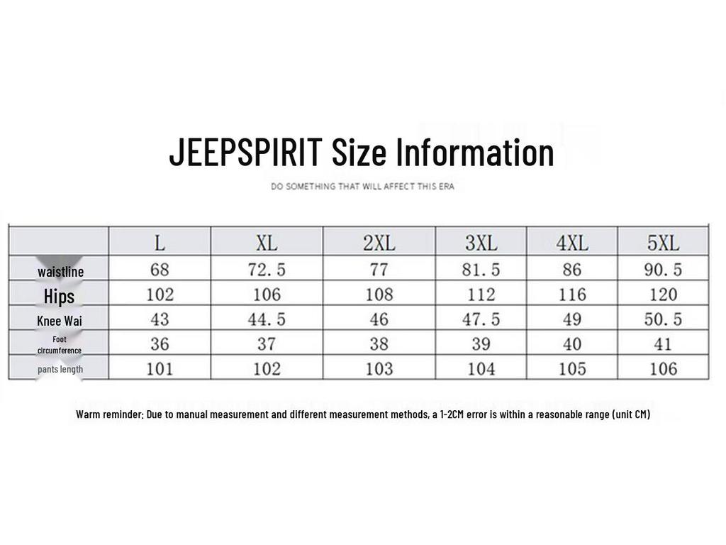 JEEP SPIRIT Men's Corduroy Straight-Leg Casual Sweatpants