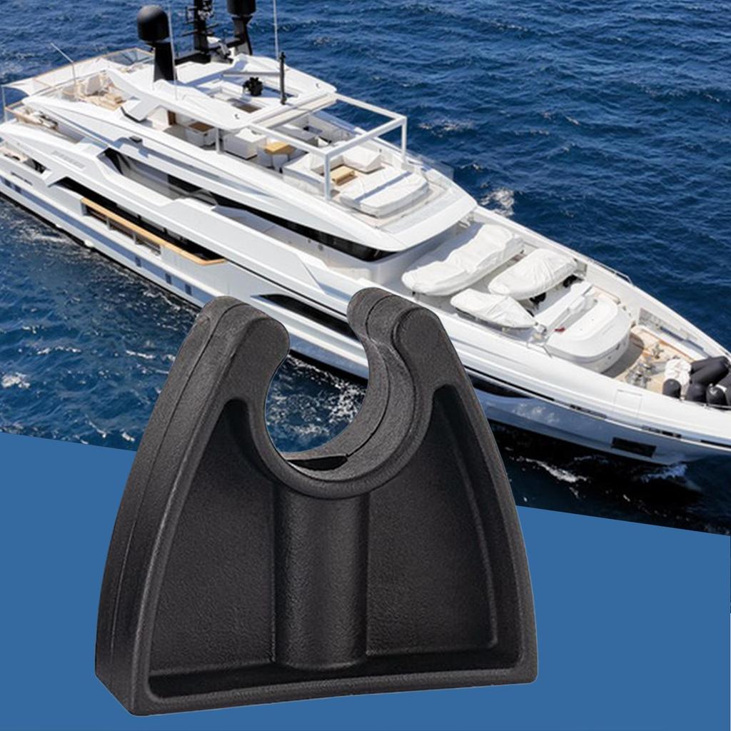 Boat Pole Light Storage Clips Black Pole Light Storage Clamp Clamp For Hook Deck Dock Wall Flashlight Yacht Ship Organization