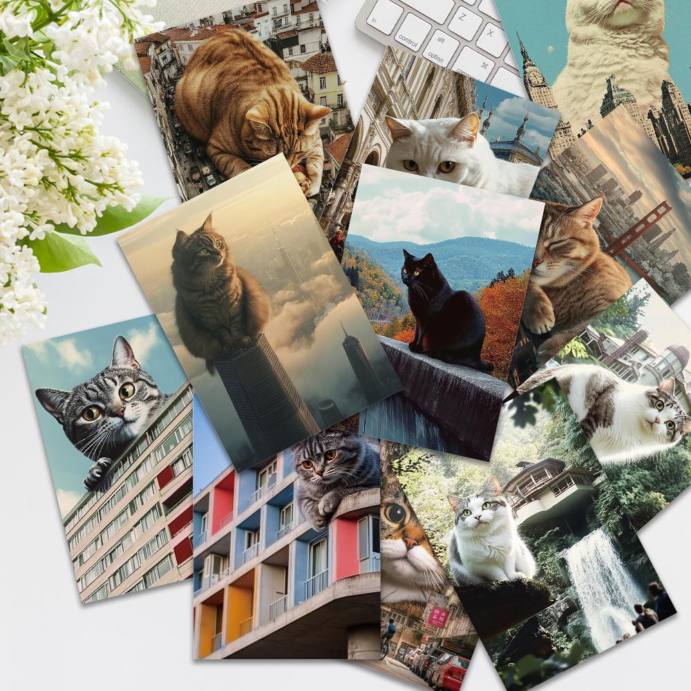 32 шт., Открытки о путешествиях с кошками, Подарки на день рождения/юбилей, Тематические блокноты/поздравительные открытки/открытки, Коллекционные и для отправки по почте