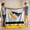 Black and Yellow Penguin Design Blanket Print Blanket Soft and Cozy Perfect for the Living Room Bed Sofa or a Nap,gift