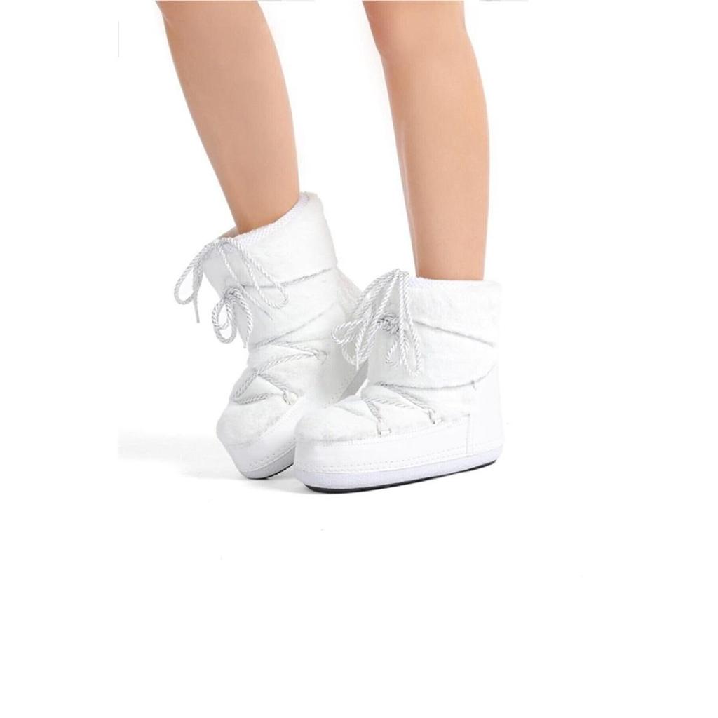 Женские зимние сапоги с противоскользящей подошвой и меховой защитой от воды и снега, с защитой от холода и шерсти внутри