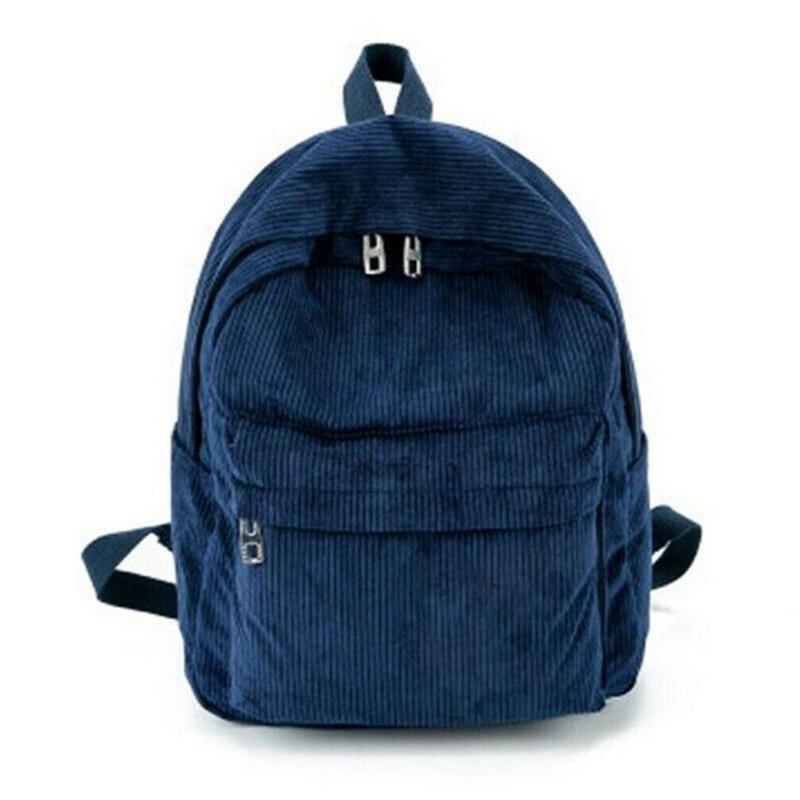 Женский вельветовый рюкзак на молнии, рюкзак для девочек, сумка через плечо, дорожная сумка