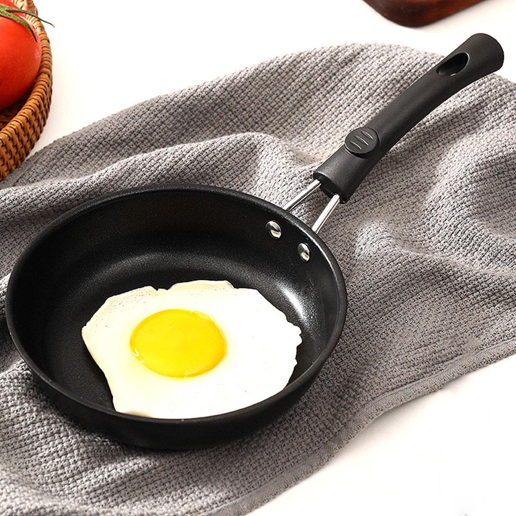12cm Mini Stainless Steel Omelette Pan Non Stick Frying Pan With Handle Frying Pan For Induction Hob