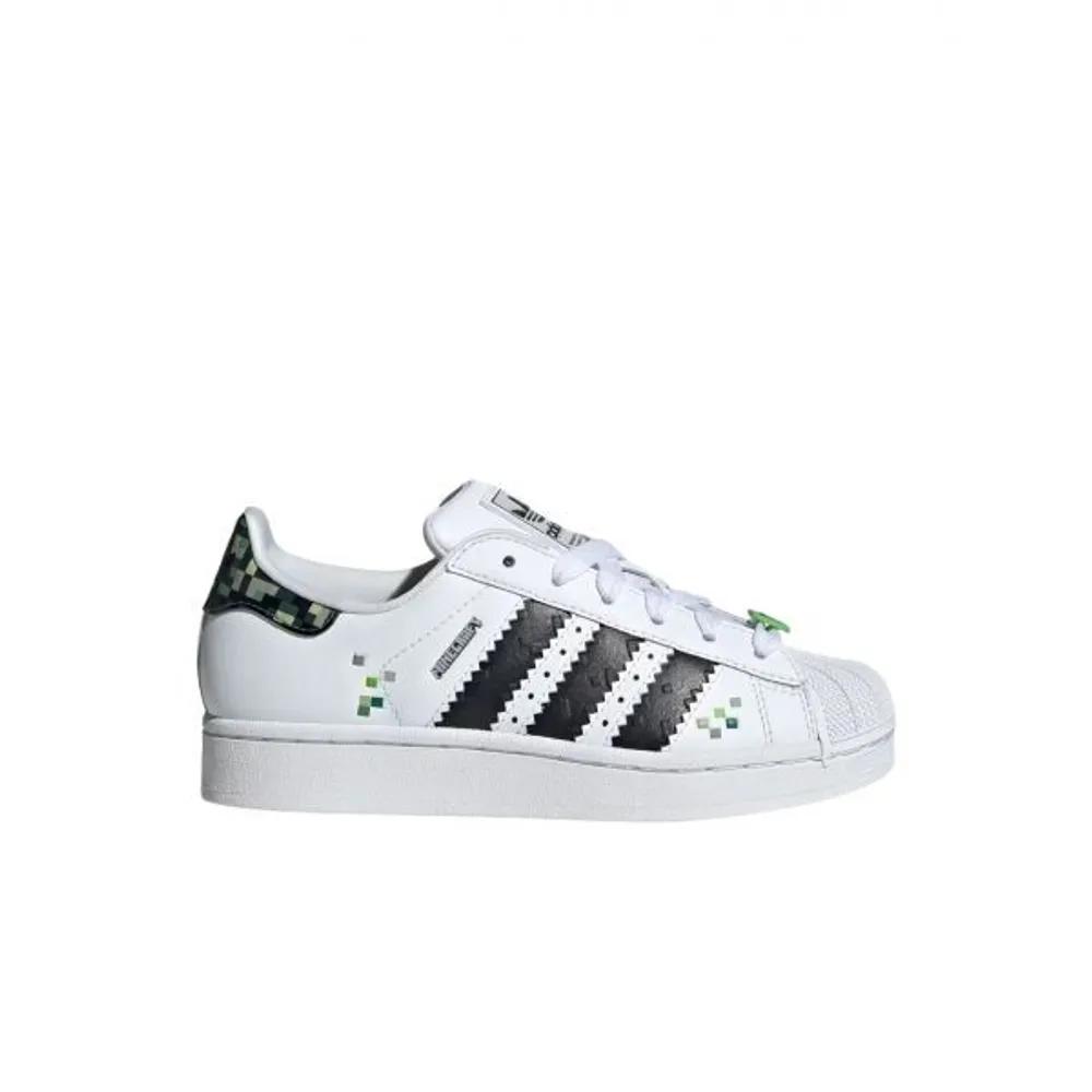 (J) adidas X Minecraft Superstar 2 Облачно-белый Основной черный