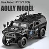 1:32 Модели Игрушки Бронированный Автомобиль DongFeng MengShi Металлические Литые Внедорожник Открывающиеся Двери Pull Back Звук Свет Декор Модели