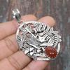 Red Carnelian Gemstone 925 Sterling Silver Handmade Beautiful Jewelry Pendant