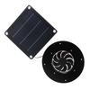 Solar Powered Exhaust Fan Kit 22cm Portable Solar Panel Exhaust Fan 20W for RV Chicken Coops