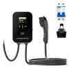 EV Charging Station 32A 1Phase Electric Vehicle Car Charger EV Wallbox Wallmount 5M 7KW Type-1 Cable SAE J1772 LCD Screen