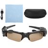 Bluetooth 5.0 Sunglasses Solar Power Wireless Glasses Headphone Headset Stereo EarphoneDark Brown
