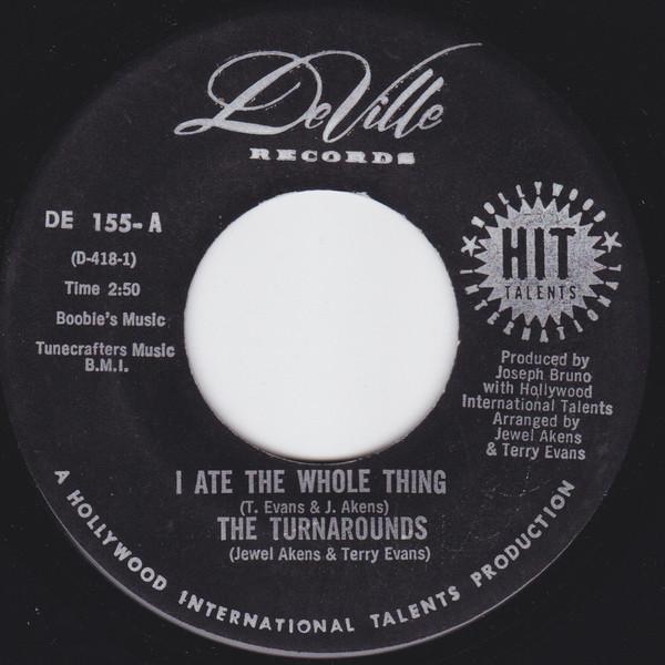 7-дюймовая пластинка ОБОРОТЫ - Я съел это все / Живое И Le DE155 DeVille Records 1966 США Оби Соул/Фанк Б/У