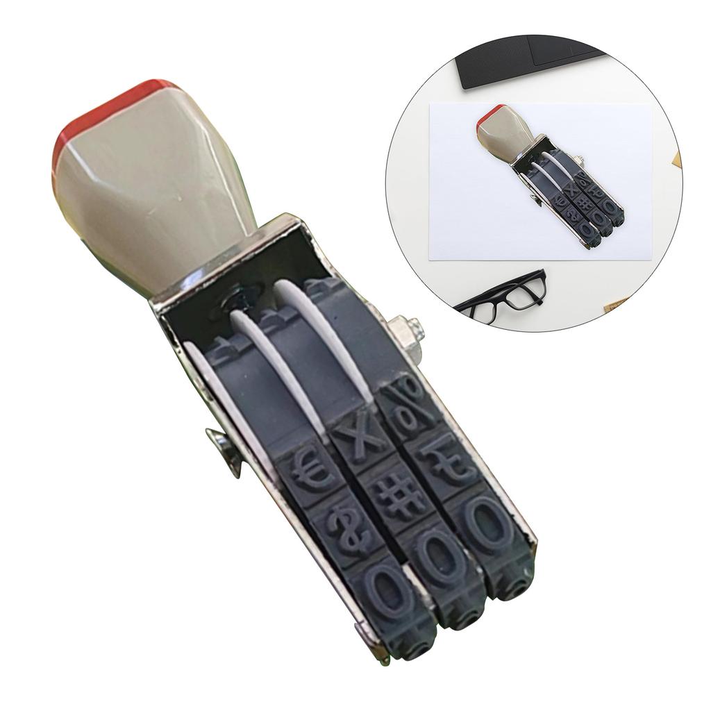 Многофункциональный штамп с цифрами Бизнес-штамп Офисные штампы 0-9 Регулируемые сменные штампы с цифрами Штамп для ценника