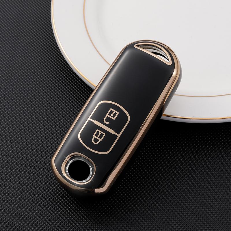 2/3/4 Buttons TPU Car Key Cover Key Case for Mazda 2 3 6 Axela Atenza CX-5 CX5 CX-3 CX-7 CX8 CX-9 2016 2017 2018 Auto Bag Keychain Accessories