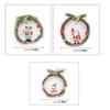 Simulation Christmas Wreath Elk deer Christmas Front Door Pendant Shining Christmas Garland  Wall