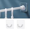 Drill Shower Curtain Rod Holder Wall Mounted Wall Mounted