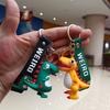 Брелок-кукла динозавр, подвеска на сумку, брелок для ключей автомобиля, мультяшный брелок-подвеска для школьной сумки
