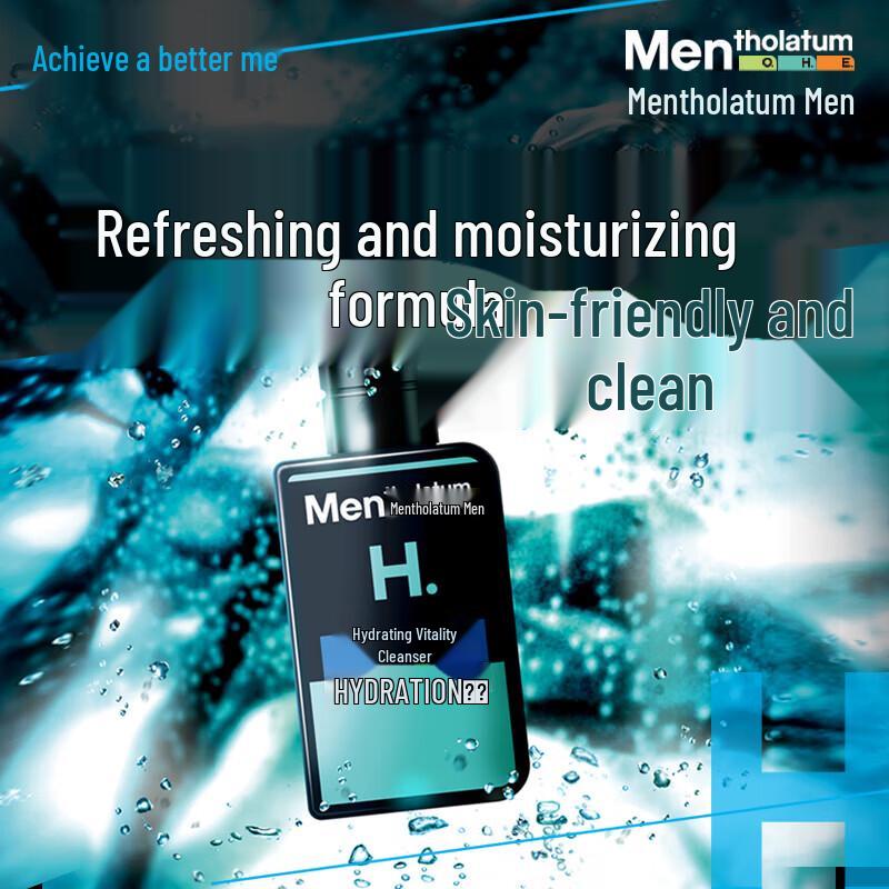 Mentholatum Men's Moisturizing Energizing Cleanser