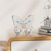 Memorial Gift (Loss of Mom): Butterfly Acrylic Plaque. Sympathy/Condolence/Funeral/Remembrance Gifts.