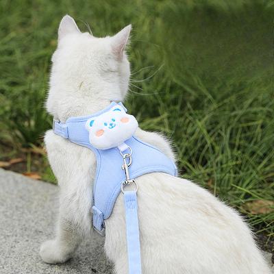 Регулируемый кошачий поводок, веревка для выгула кошек, специальная нагрудная и спинная шлейка для молодых кошек, выходящих на улицу, товары для домашних животных для маленьких собак