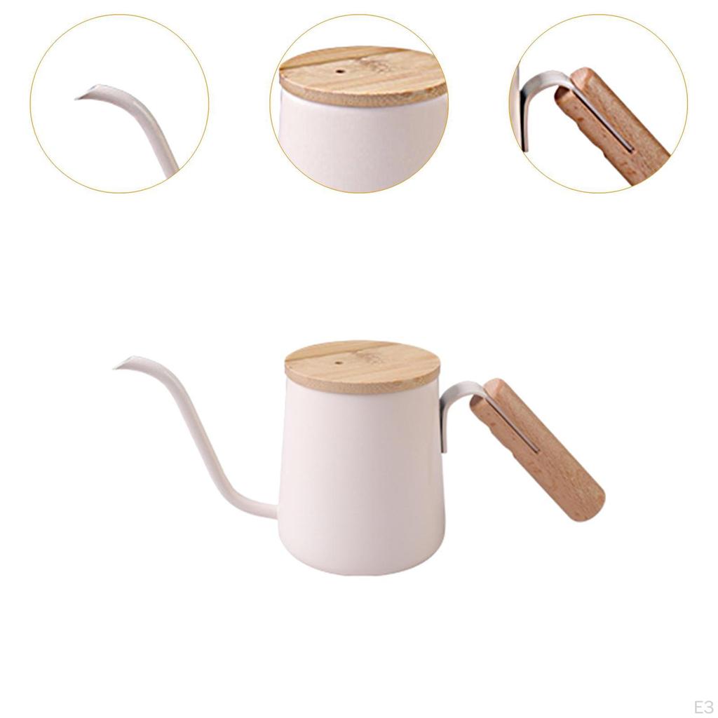 250 мл Небольшой противоожоговый кофейник с гибким горлышком для ручного приготовления и заваривания чая