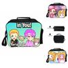 Lankybox Insulated Lunch Box Bag For Kids With Large Capacity And Adjustable Strap For Outdoor Fun