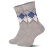 Men's Autumn and Winter New Business Commuting Diamond Lattice Tube Cotton Socks