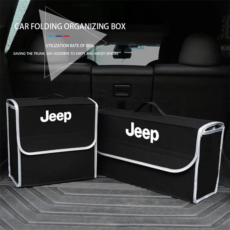 Jeep Автомобильный органайзер в багажник, большая вместимость, складная сумка для хранения для Jeep Grand Cherokee Compass Patriot Liberty Rubicon XJ Trail