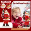 New Claus Figurine With Gift It, Resin Craft, Christmas Home Decor, Living Room Tabletop, Window Display Decoration.