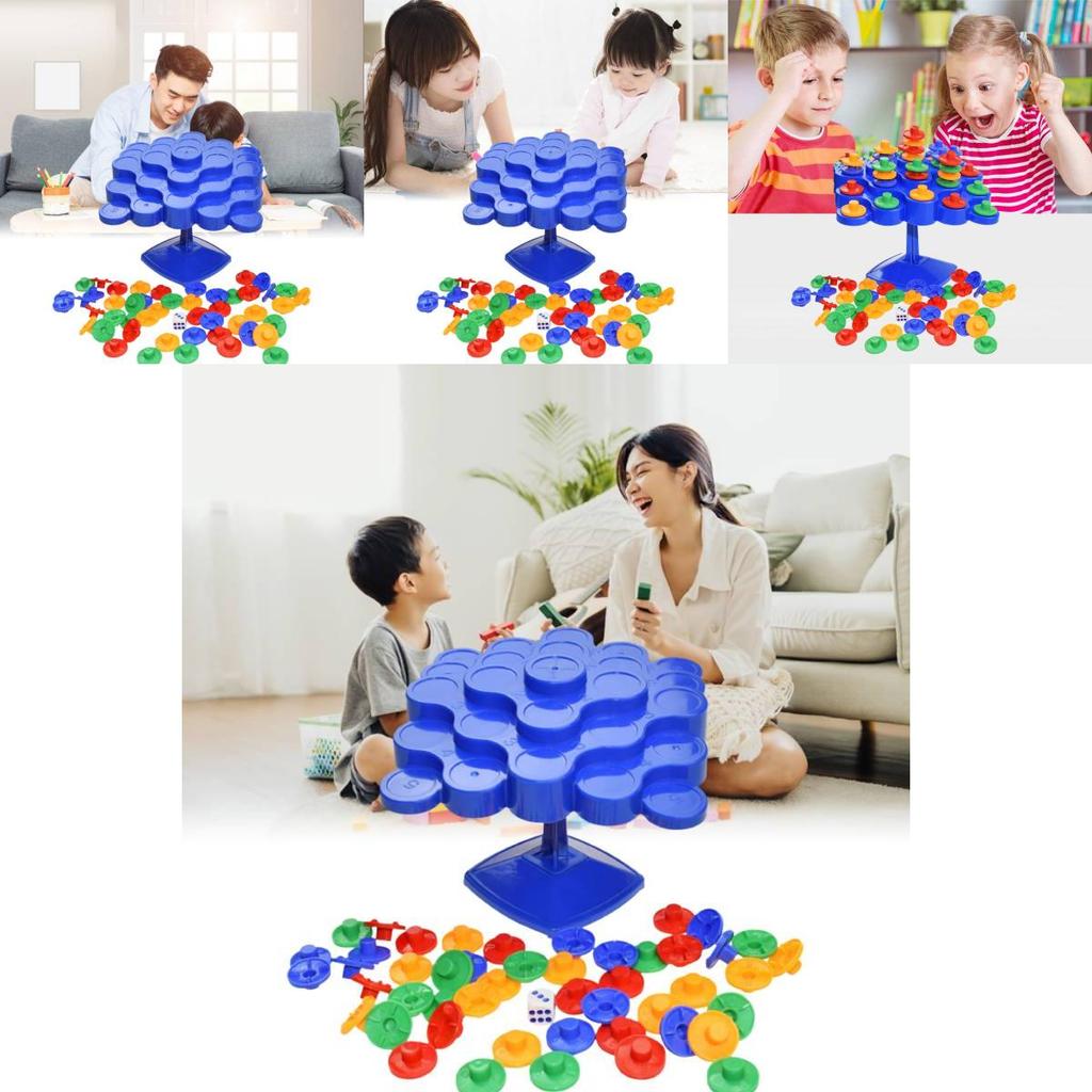 Colorful Stacking Balance Board For Family Fun Dual Player Educational Toy For Children