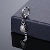 Punk Stainless Steel Chain Shell Hoop Earrings Man Woman Street Party Conch Drop Ear Jewelry Gifts For Friends