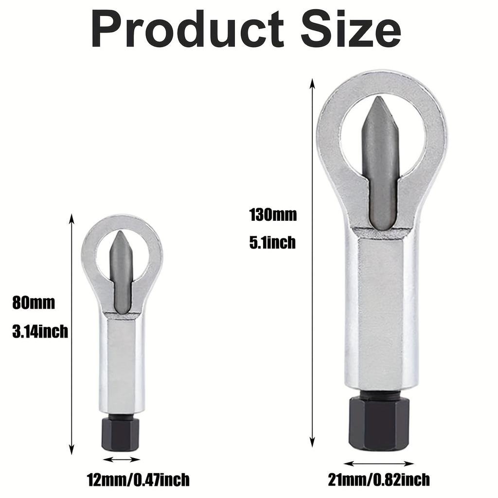 Металлический инструмент для разделения гаек, прочный, ржавый разделитель гаек для удаления сломанных и поврежденных гаек, ручные инструменты давления