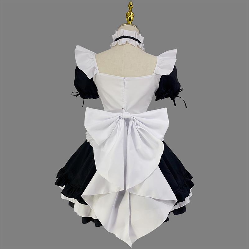 Gaming Costume Cosplay Miracle Nikki Black and White Chocolate Maid Outfit Lolita Princess Dress