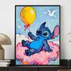 Disney Diamond Painting Kit 5D Stitch with Balloon & Birds DIY Cross Stitch Gift Home Decor Craft Set Relaxation Hobby Art Paint Canvas Wall Decor