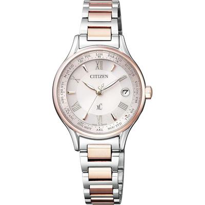 Citizen xC Eco-Drive Солнечные часы Титановые Сапфировое стекло Водонепроницаемые Легкие Аналоговые Женские Деловые Сакура Розовый Серебристый