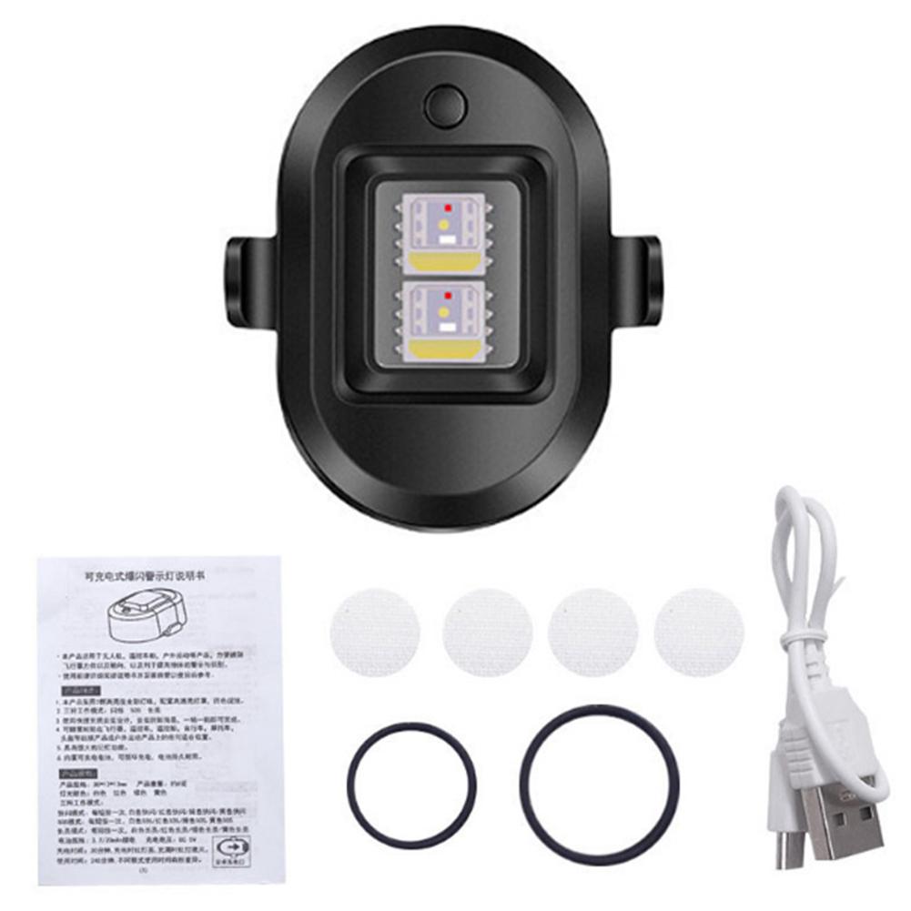 Универсальный светодиодный проблесковый маячок для дрона, 7 цветов, мини-предупреждающий фонарь для предотвращения столкновений, указатель поворота для мотоцикла/автомобиля/дрона