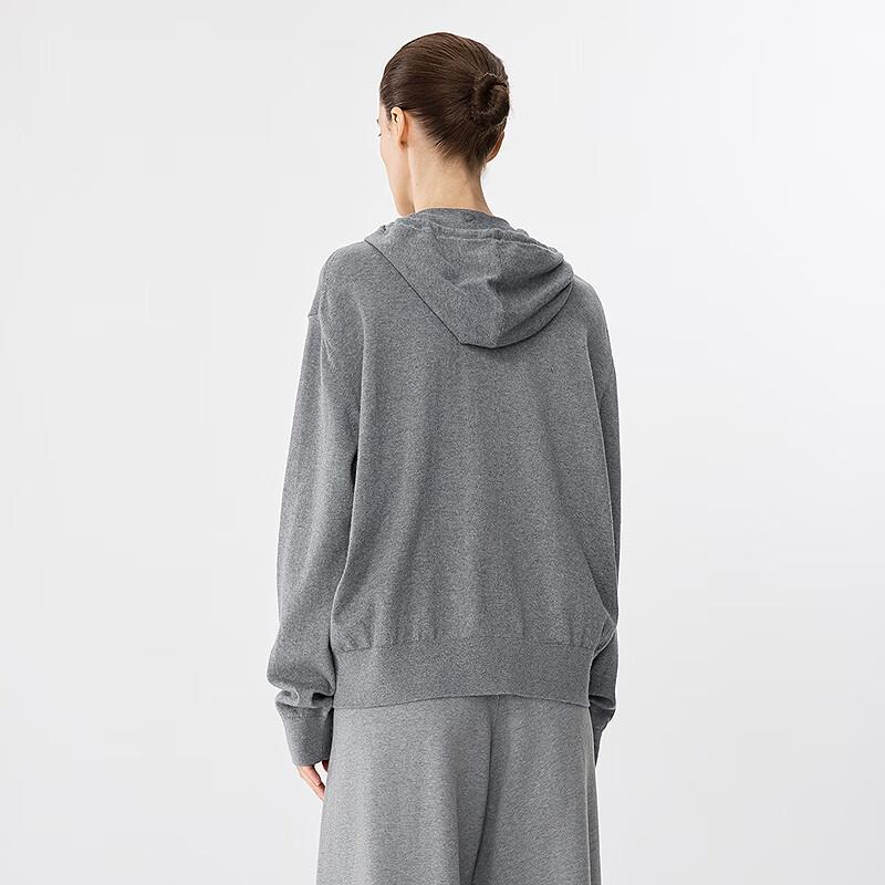 JNBY 2025 Spring Hooded Knit Cardigan