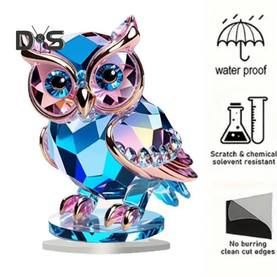 2D Плоский Животный Орнамент Настольный Акриловый Декор Сова Петух Орел Настольный Знак с Основанием для Домашнего Офиса Торцевой Стол Декор Каминной Доски