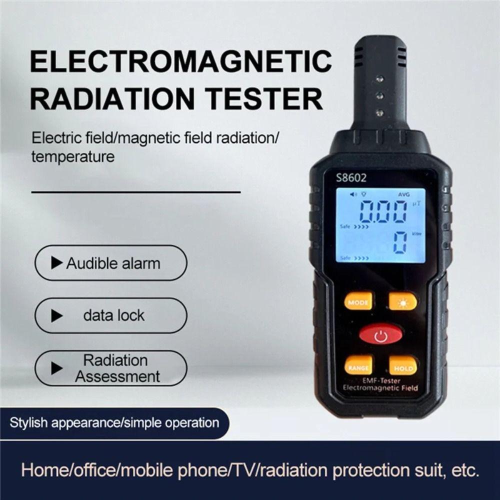 High Precision Electromagnetic Radiation Tester Backlight Digital EMF Meter  Electrician