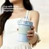 Food-Grade Silicone Ice Ball Cup Leak-proof 2-in-1 Travel Mug Folding Ice Tumbler  Outdoor Camping
