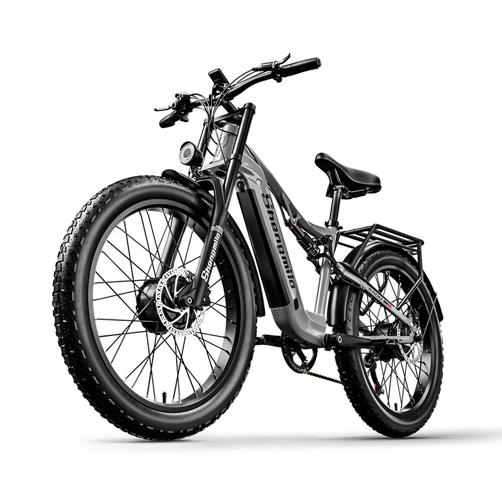 Shengmilo S600 2000W Electric Mountain Bike, 48V 17.5Ah Samsung Battery, Hydraulic Brakes, 26" Fat Tyres, Shimano 7-Speed - Men's E-Bike