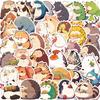 50 Cartoon Fat Food Animal Graffiti Stickers Decorative Guitar Notebook Suitcase DIY Waterproof