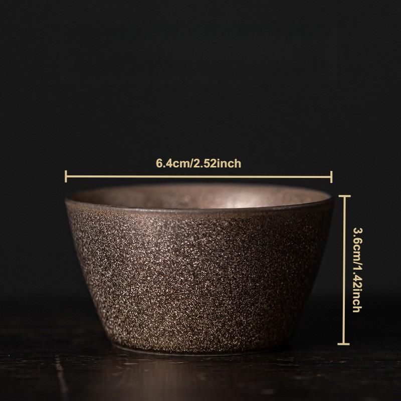 Японская позолоченная чайная чашка керамическая китайская посуда для кунг-фу набор маленькая чашка мастера ретро керамическая кружка бытовая посуда для напитков чайная церемония