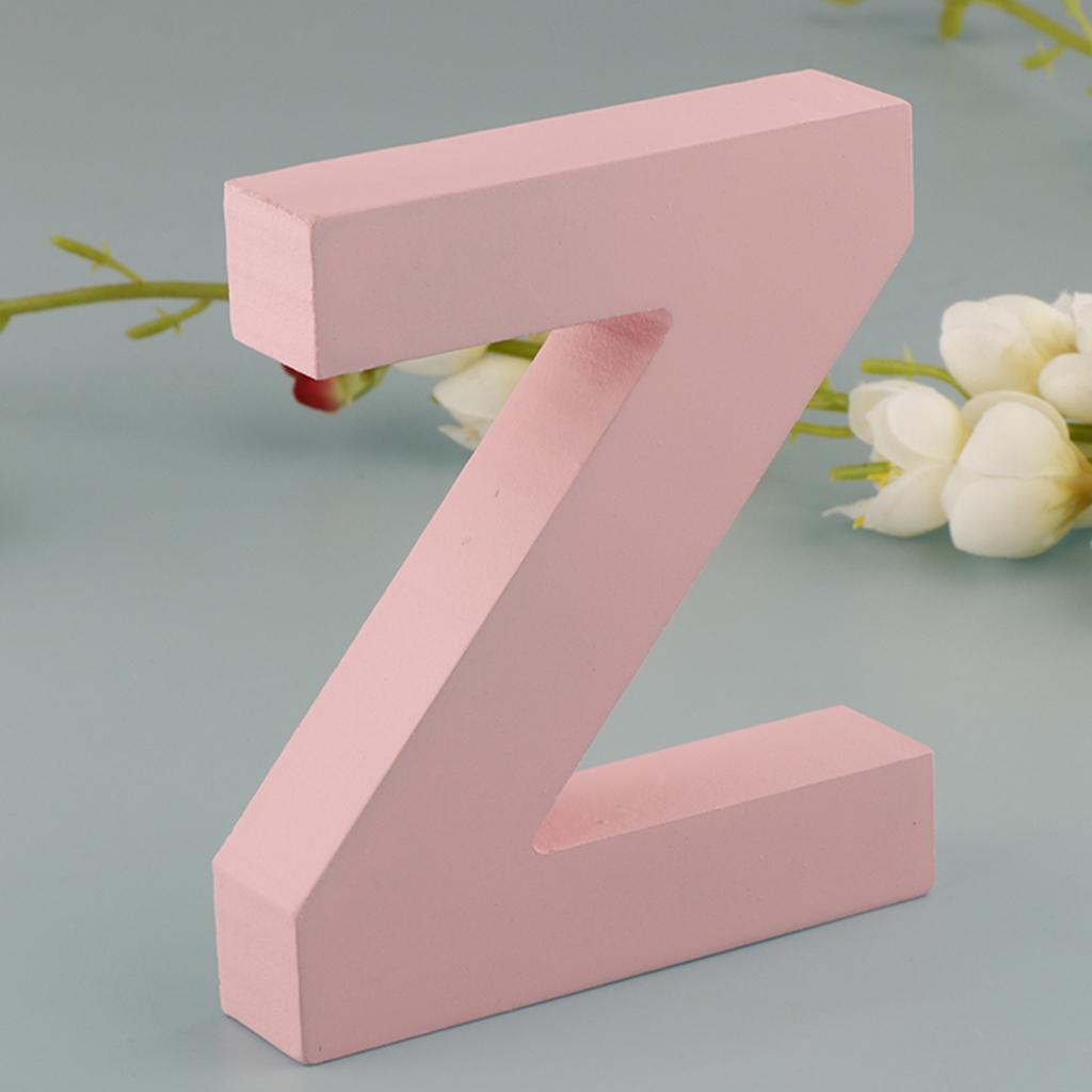 Деревянные Розовые 26 Букв Алфавита Маркизные Буквы Настенная Подвесная Табличка на Дверь от А до Я для Детской Комнаты, Декорации для Детской