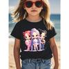 European sizes Summer KPOP Style Short-Sleeve T-Shirts for Girls, Available in Multiple Colors , A Trendy Top for Young Girls