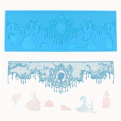 Форма для цветочного кружева, инструменты для украшения торта, помадка, 3D-коврик из пищевого силикона, формы для выпечки цветов