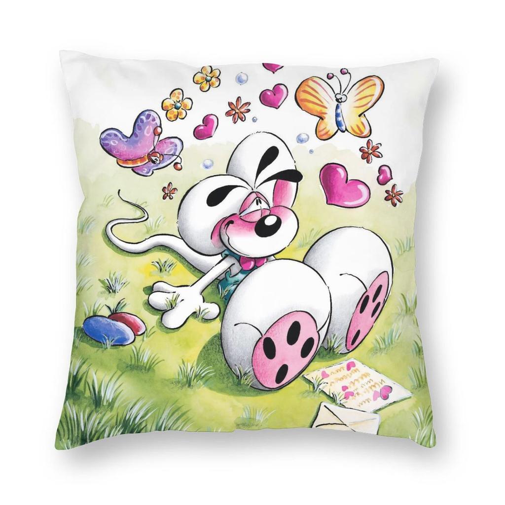 Cartoon D-Diddls Pillowcase Soft Polyester Cushion Cover Gift Throw Pillow Case Cover Home Wholesale 45X45cm