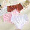 3Pcs/Set Women's Seamless Cotton Briefs Women Panties Solid Color Breathable Underwear Female Low Waist Soft Lingerie S-XXL